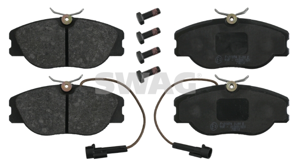 set placute frana,frana disc 70 91 6239 SWAG
